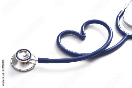 A stethoscope in the form of a heart