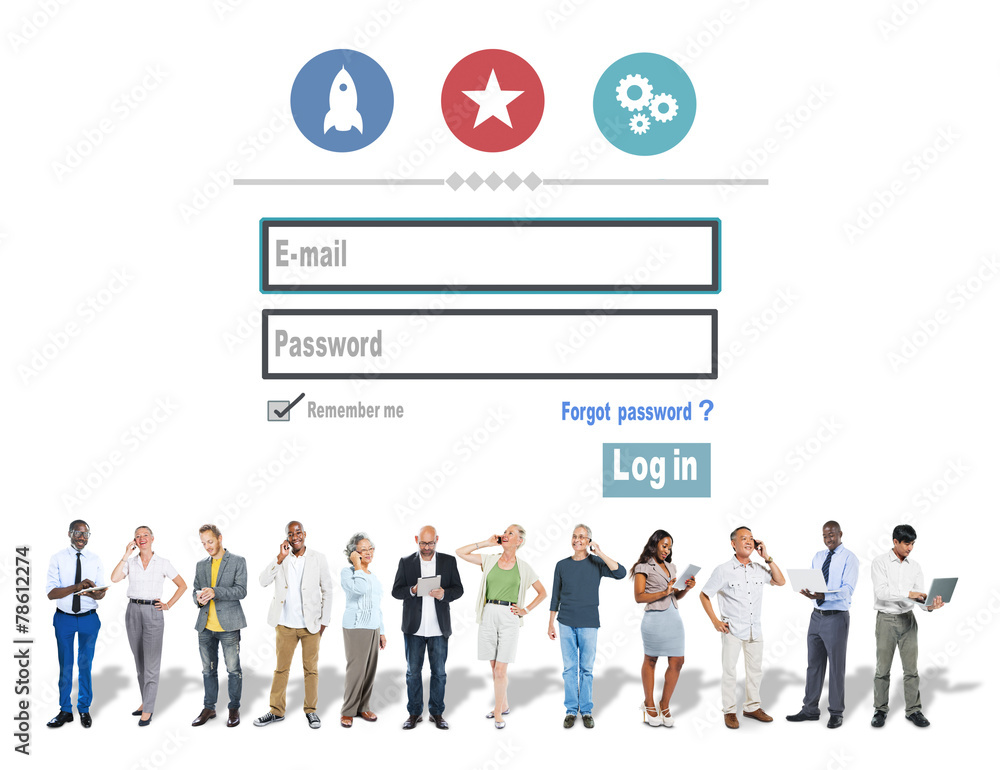Log in Security Username Password Protection Privacy Concept Log in Security Username Password Protection Privacy Concept
