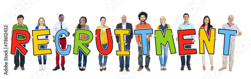 Multiethnic Group People Recruitment Hiring Concept