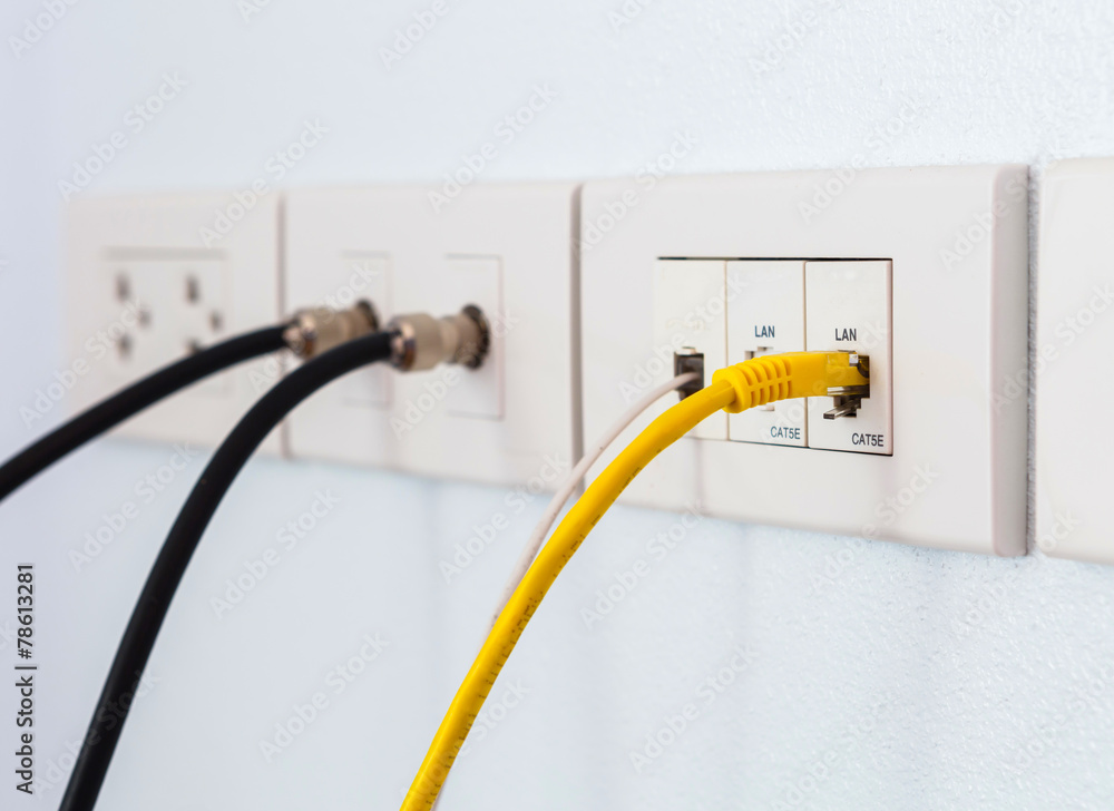 Cable panel for new house