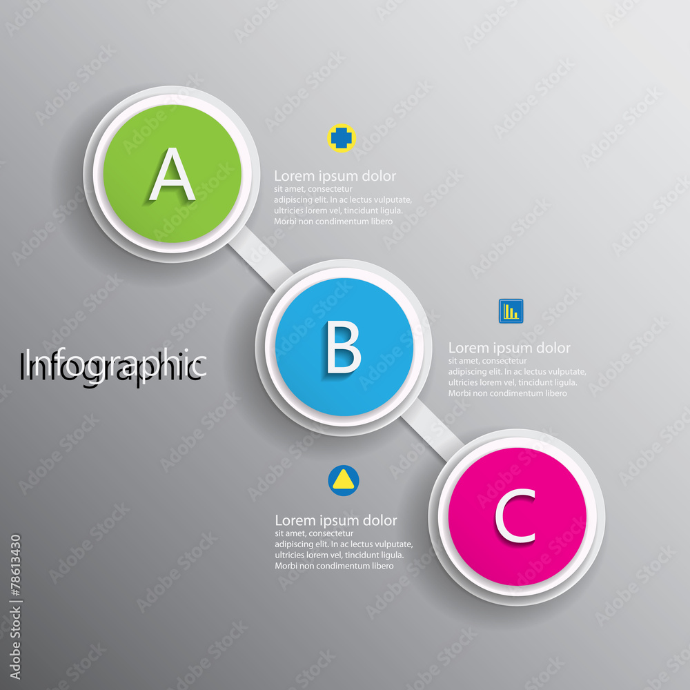 Infographic design on the grey background. Infographic design on the grey background.