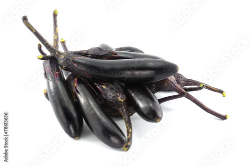 Wallpaper Mural fresh eggplants in white background Torontodigital.ca