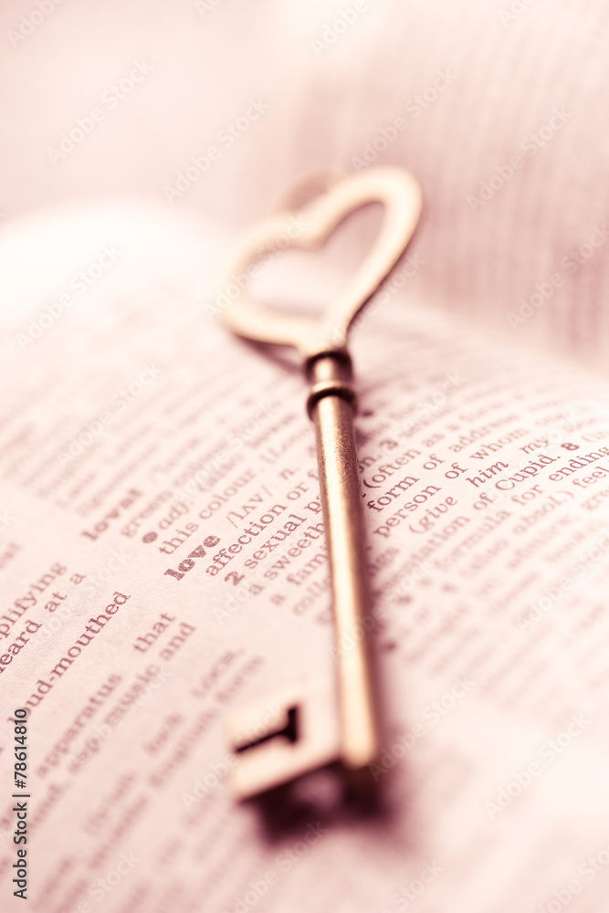 Valentine day, Key lock love concept Valentine day, Key lock love concept
