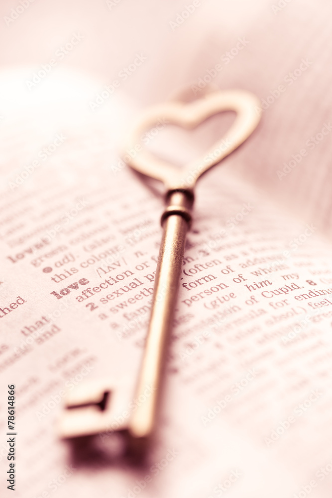 Valentine day, Key lock love concept Valentine day, Key lock love concept