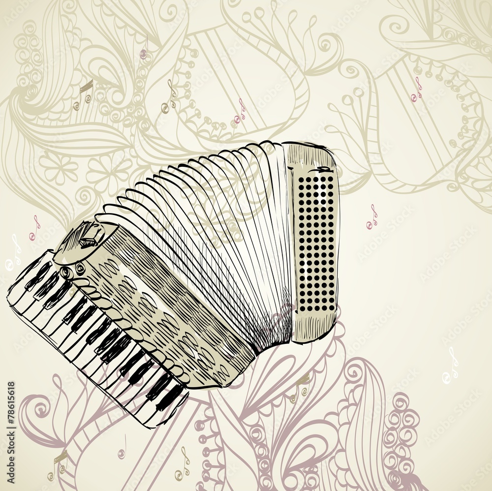Obraz premium accordion