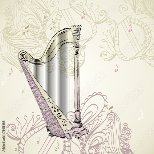 Concert harp