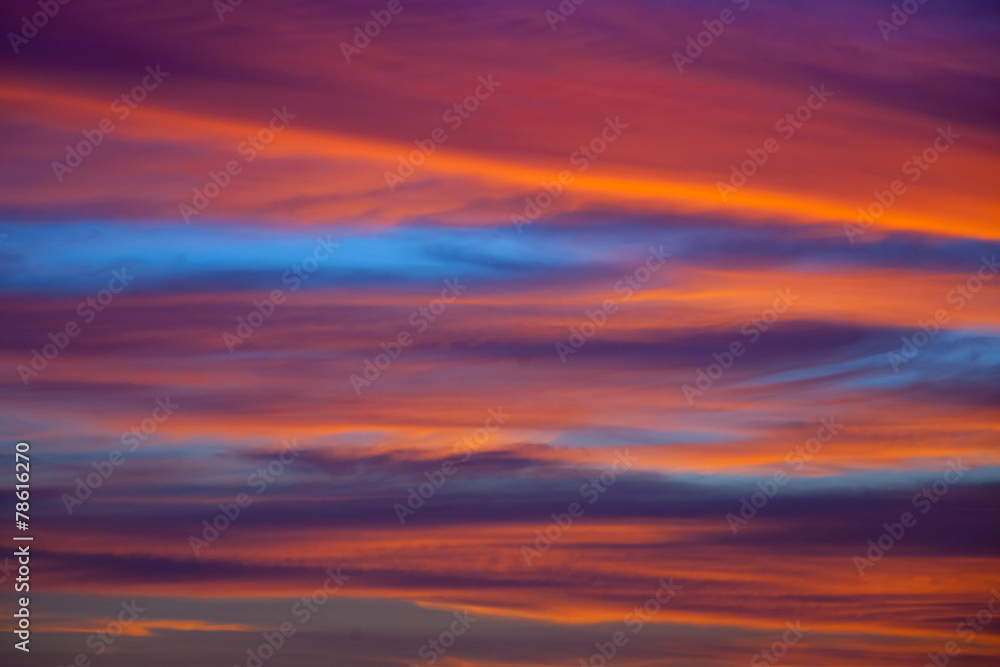 Fototapeta premium Sunset sky texture