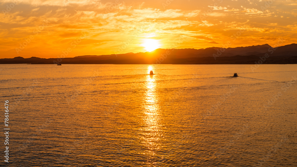 sunset and Red sea in Sharm el Sheikh, Egypt sunset and Red sea in Sharm el Sheikh, Egypt