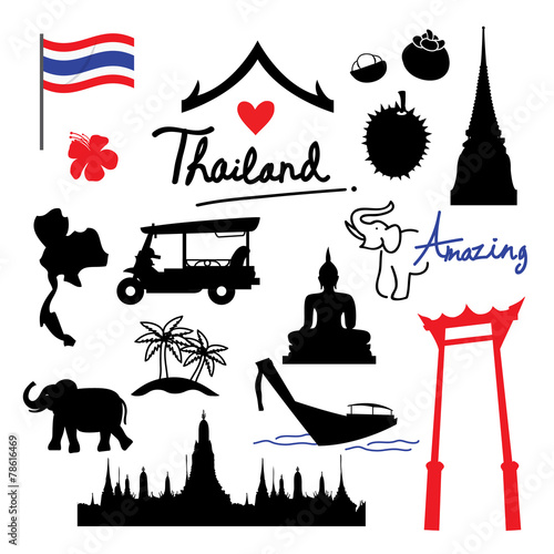 Photography Thailand Place Landmark Travel icon cartoon vector