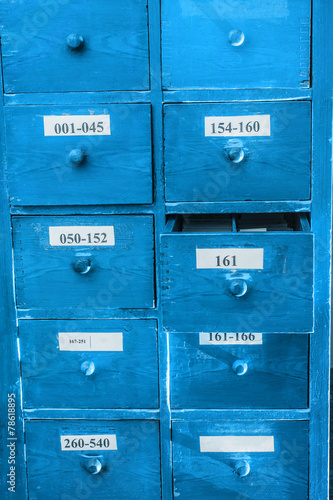 Obraz w ramie Cabinet for keeping paper documents