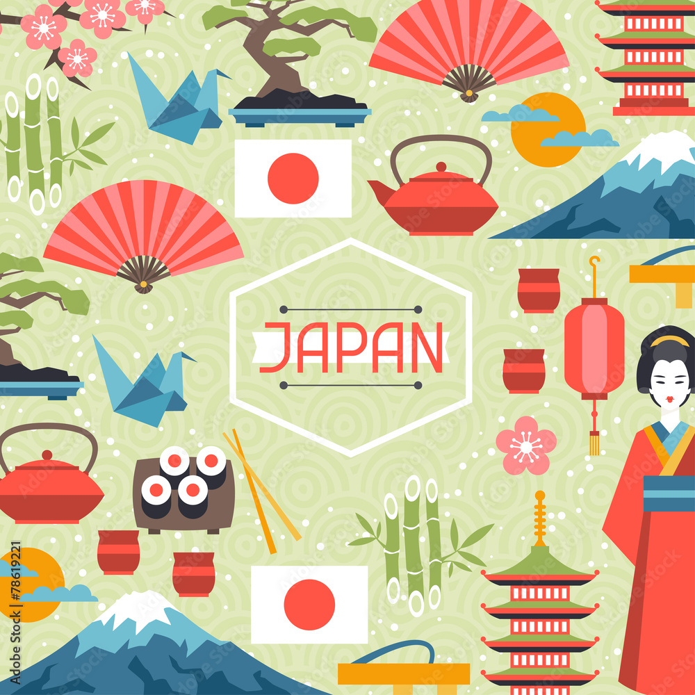 Japan background design. Japan background design.