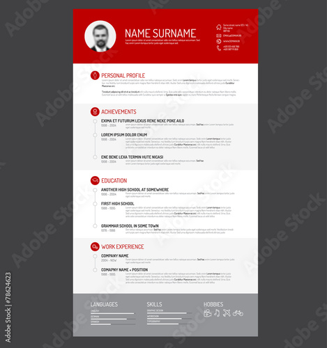 cv / resume template