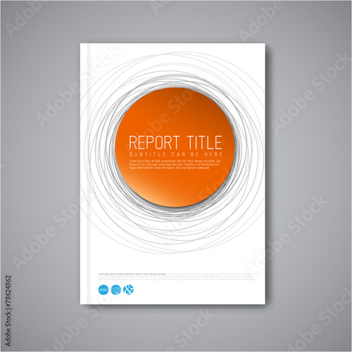Modern Vector abstract brochure design template