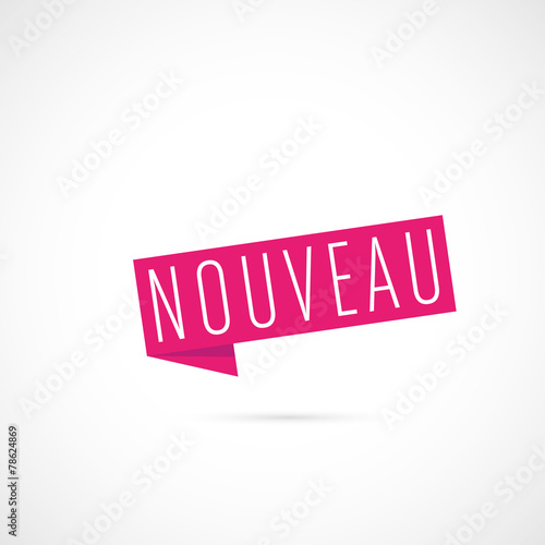 nouveau,étiquette