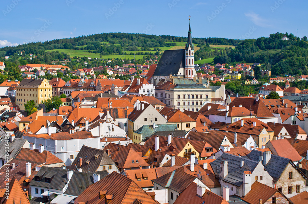 Cesky Krumlov - town on UNESCO list in Czech Republic