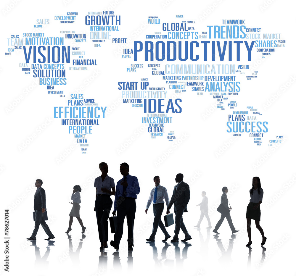 Productivity Mission Strategy Business World Vision Concept Productivity Mission Strategy Business World Vision Concept