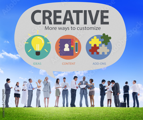 Creative Innovation Vision Inspiration Customize Concept photo