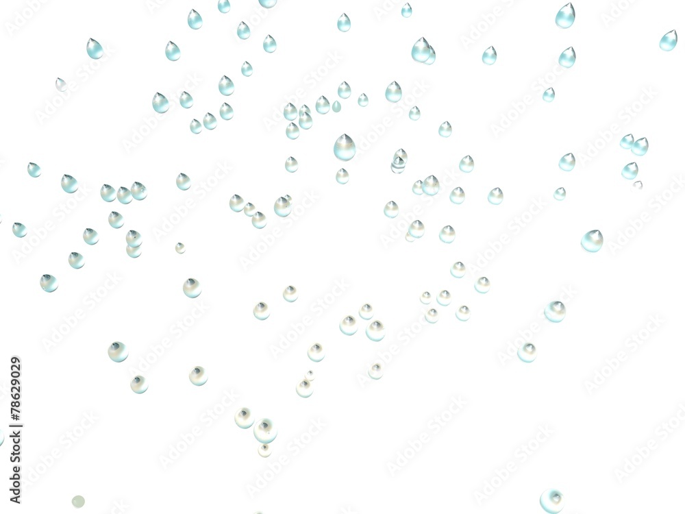 Waterdruppels vallen naar beneden