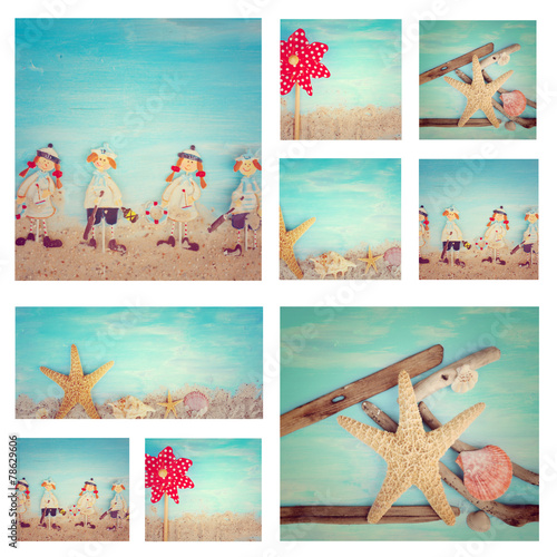 Collage - Sommerzeit am Strand