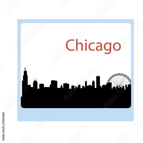 silhouette chicago city
