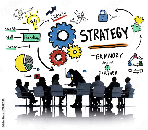 Strategy Solution Tactics Teamwork Growth Vision Concept