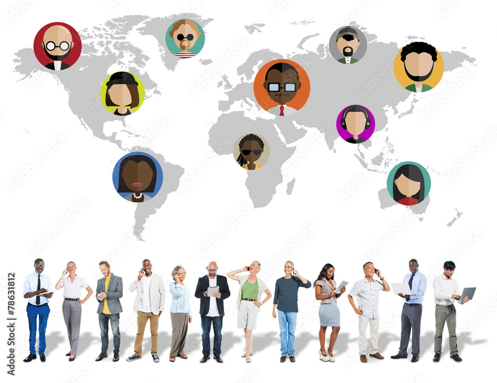 Global Community World People Social Networking Concept Global Community World People Social Networking Concept
