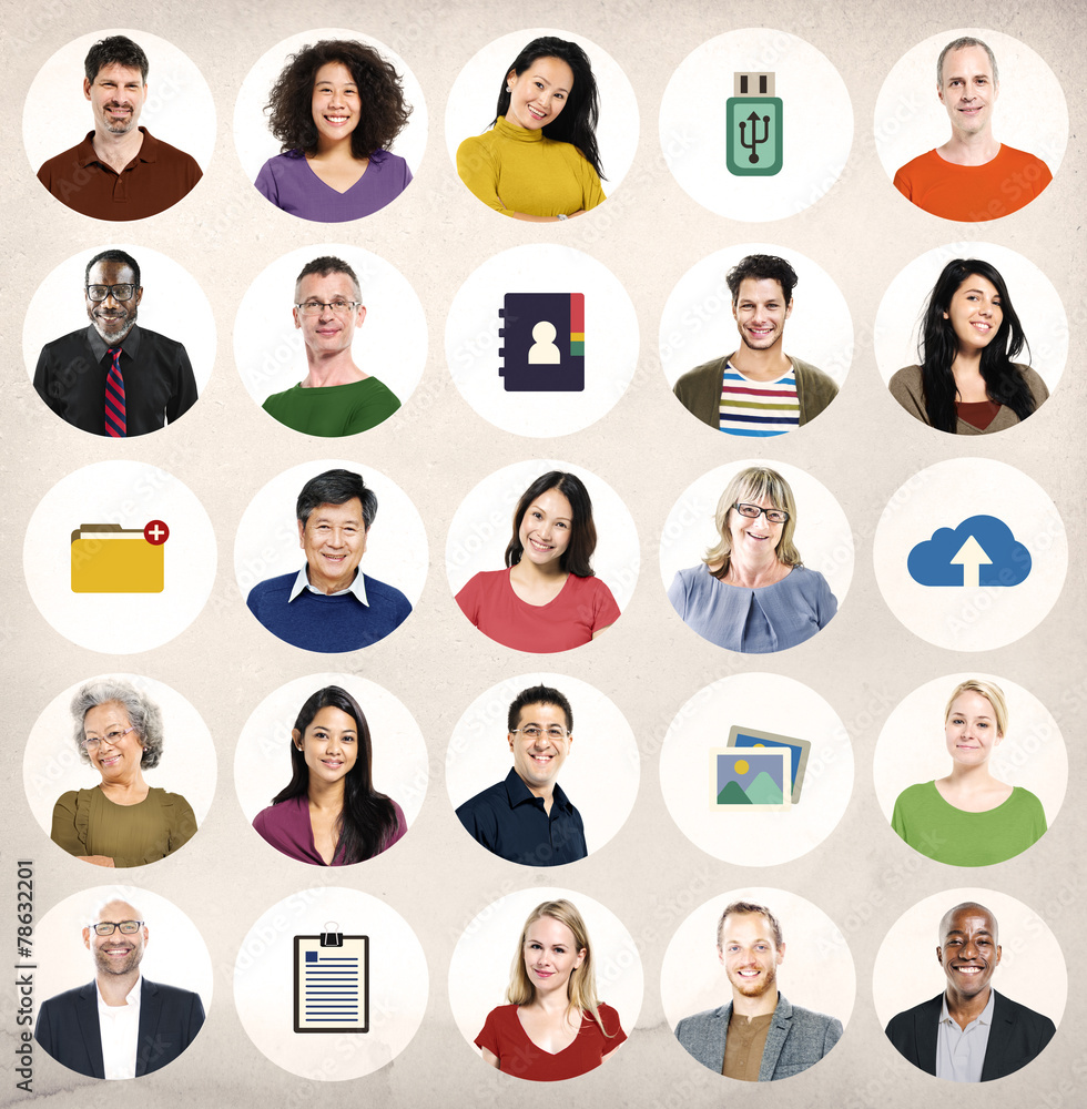 Diversity People Network Cloud Computing Connecting Concept Diversity People Network Cloud Computing Connecting Concept