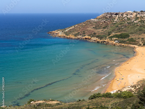 Blick auf die Ramla Bay auf Gozo, Malta