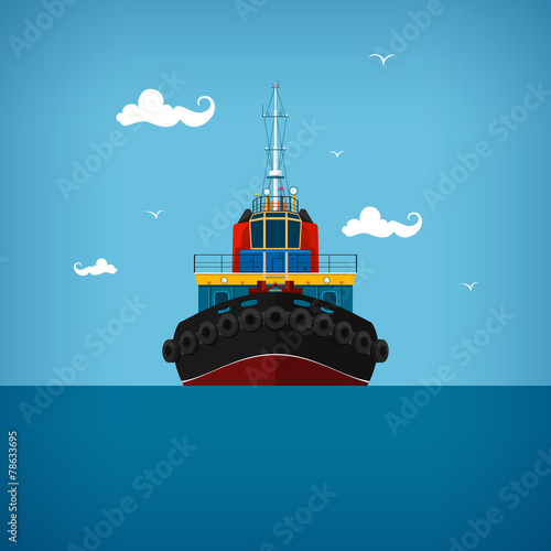 Tugboat for towage and mooring of other courts