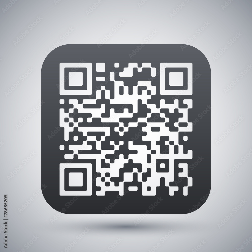 Vector QR code icon Vector QR code icon