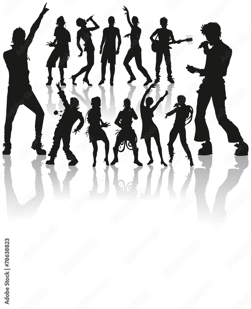 dancing and singing people new set dancing and singing people new set