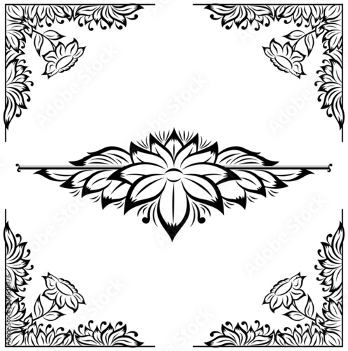 decor floral frame
