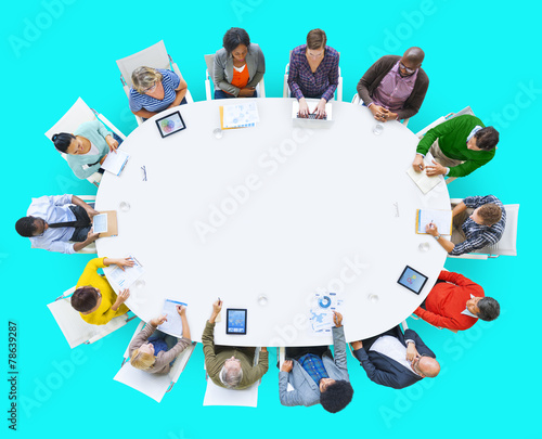 Meeting People Office Working Teamwork Concept