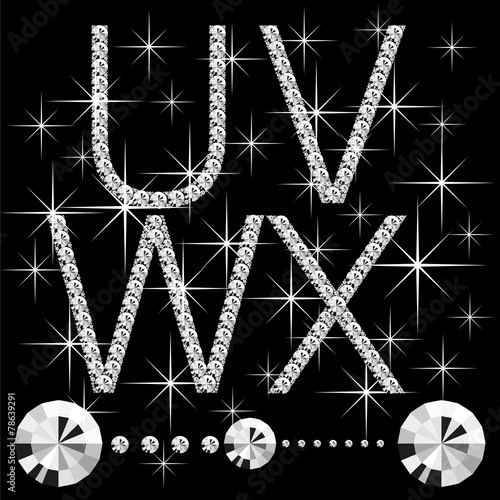 diamond letters with gemstones 06