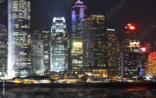 Skyscaper in Asia - blured background