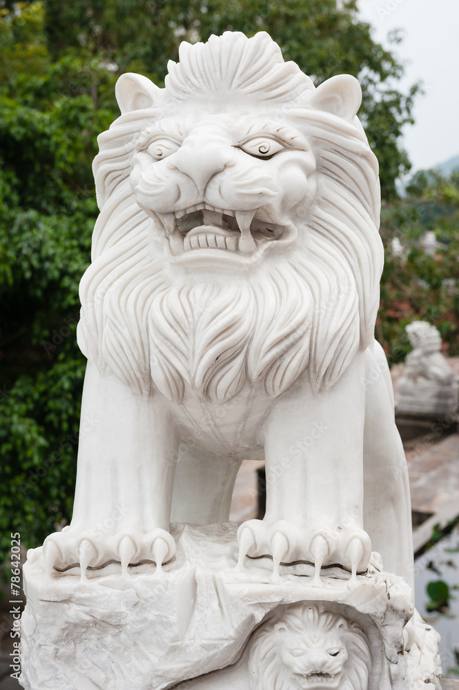 Lion in Linh Ung Pagoda Vietnam Danang