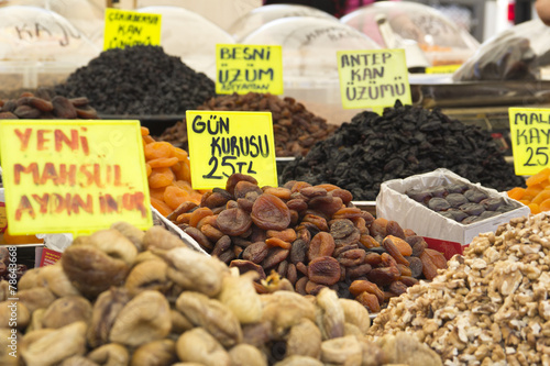 dried fruits on market