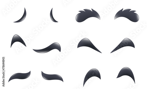 Cartoon Eyebrows Vectors