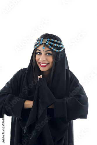 Beautiful tribal woman wrapped in scarf © Ramzi
