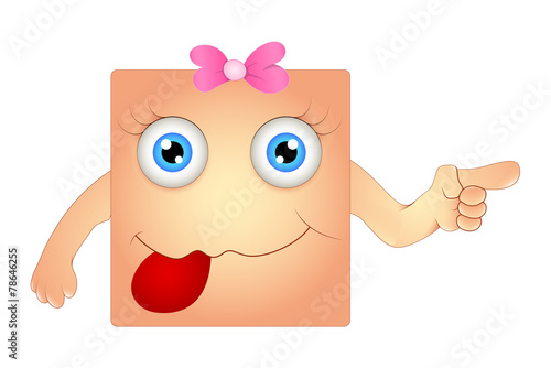 Funny Teasing Smiley Pointing Finger