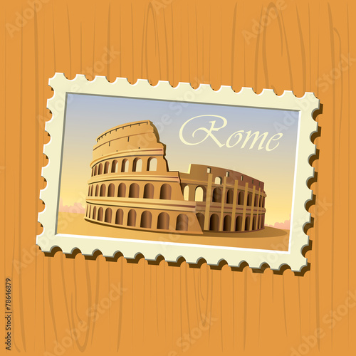 Colosseum stamp