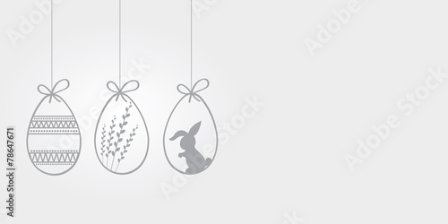 Happy easter cards illustration with easter eggs Vector
