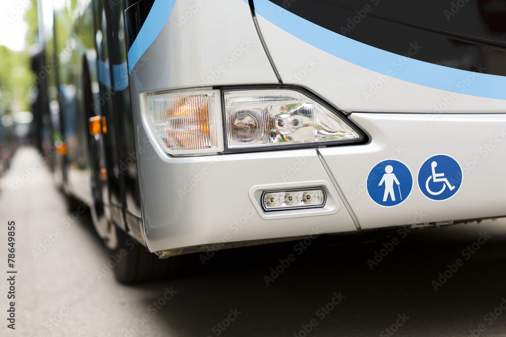 Adapted a bus to transport disabled persons Adapted a bus to transport disabled persons