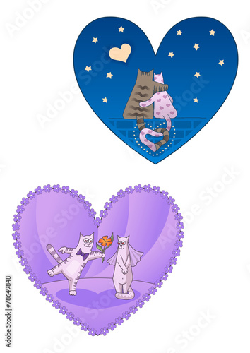 Cats in love
