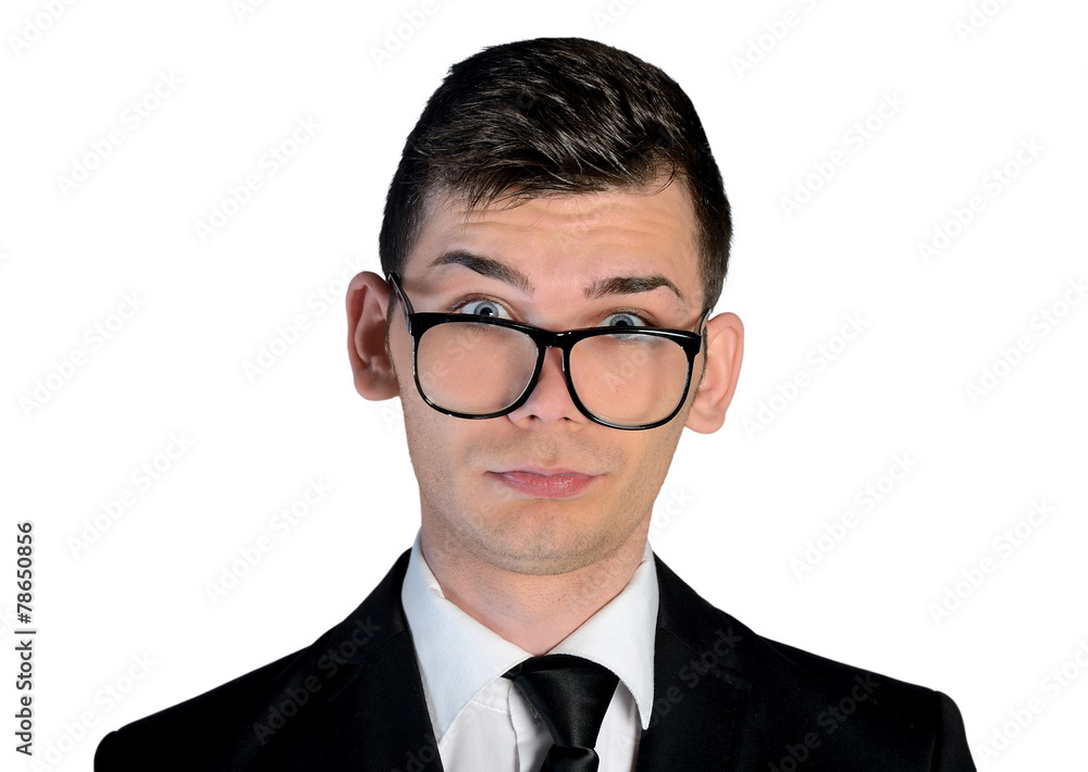 Business man bored looking Business man bored looking