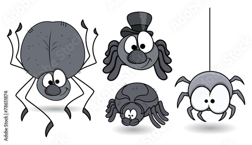 Set of Funny Vector Spiders