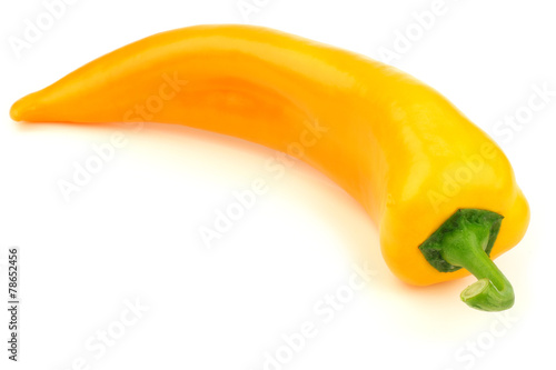  yellow sweet pepper(capsicum) on a white background photo