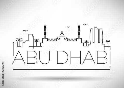 City Line Silhouette Typographic Design