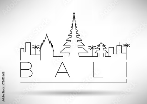 Vector Bali Linear Skyline