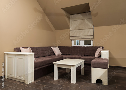 Modern corner sofa home interior